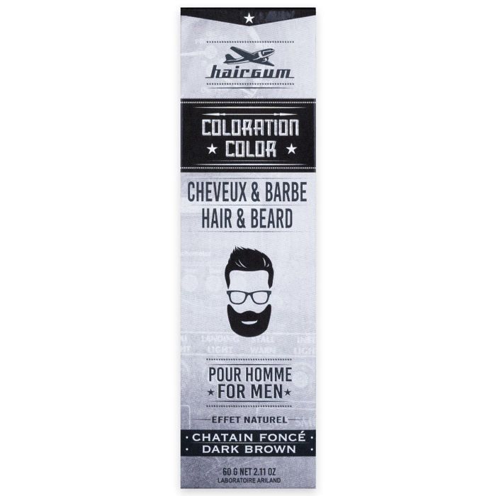 Coloration Cheveux &amp; Barbe Châtain foncé Hair gum