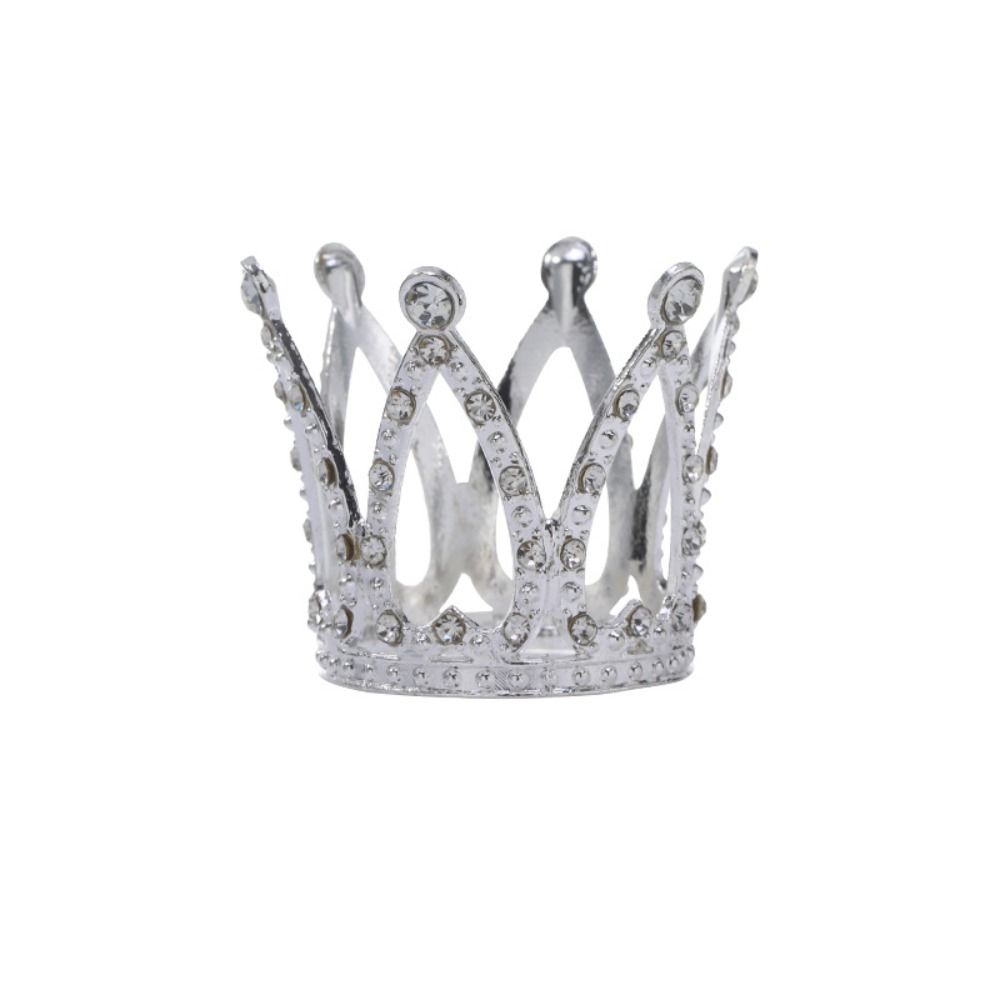 Cute Mini Crown Cake Topper Romantic DIY Cake Decoration Crystal Rhinestone Tiara  Wedding