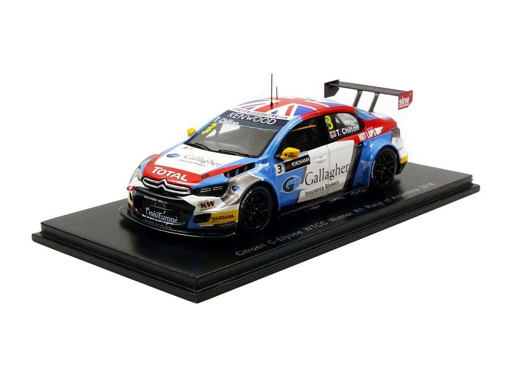 

Spark Citroen 2016 WTCC Race of Argentina R1 Winner Chilton 1/43 C-Elysee #3 T.
