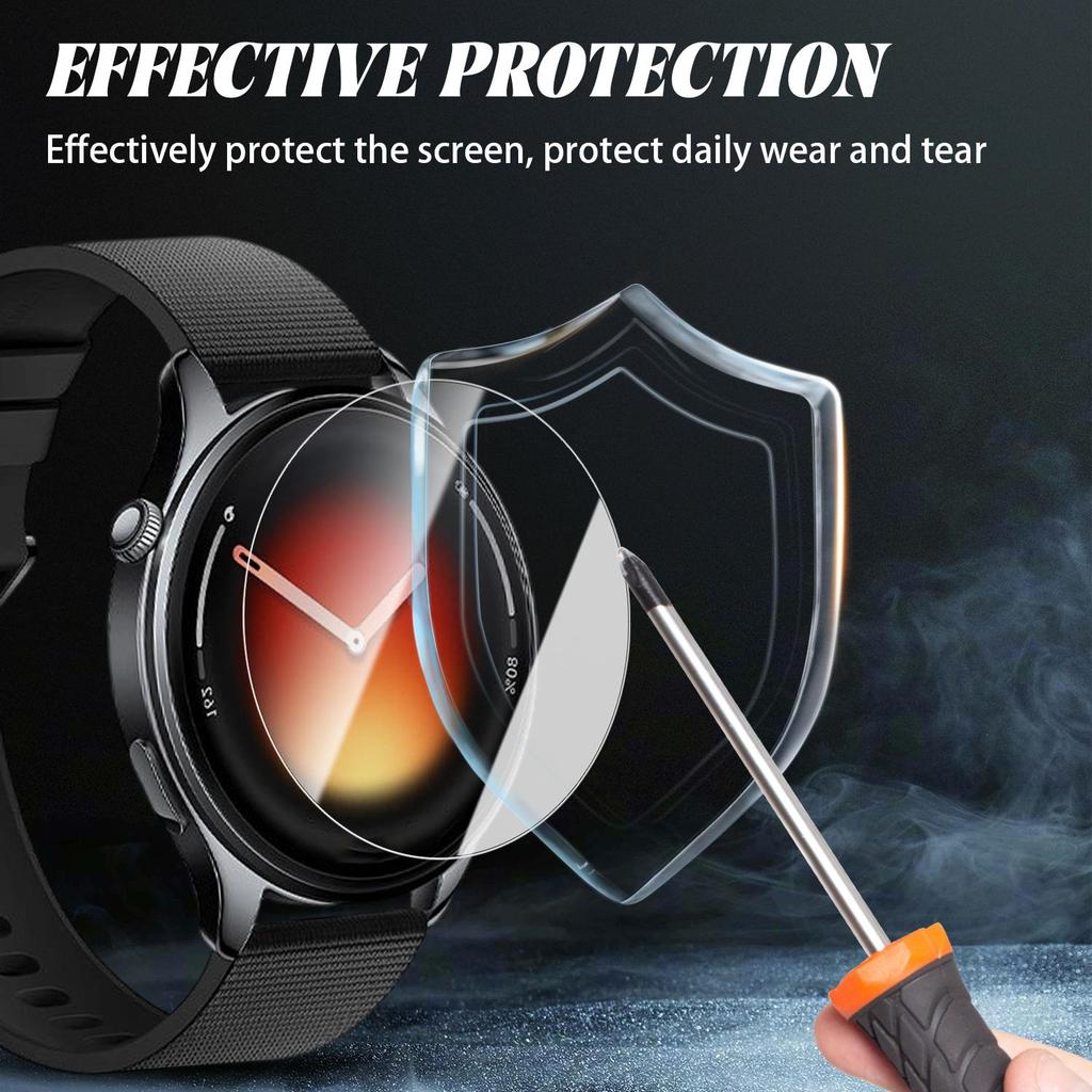 For Xiaomi Watch S5 Screen Protectors with Easy Installation Kit 9H Hardness Tempered Glass Explosion-proof Film for Mi Watch S5