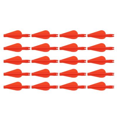 20Pcs Plastic Arrow Tails for Archery 8mm Compound Reflex Bow Universal Hunting Training