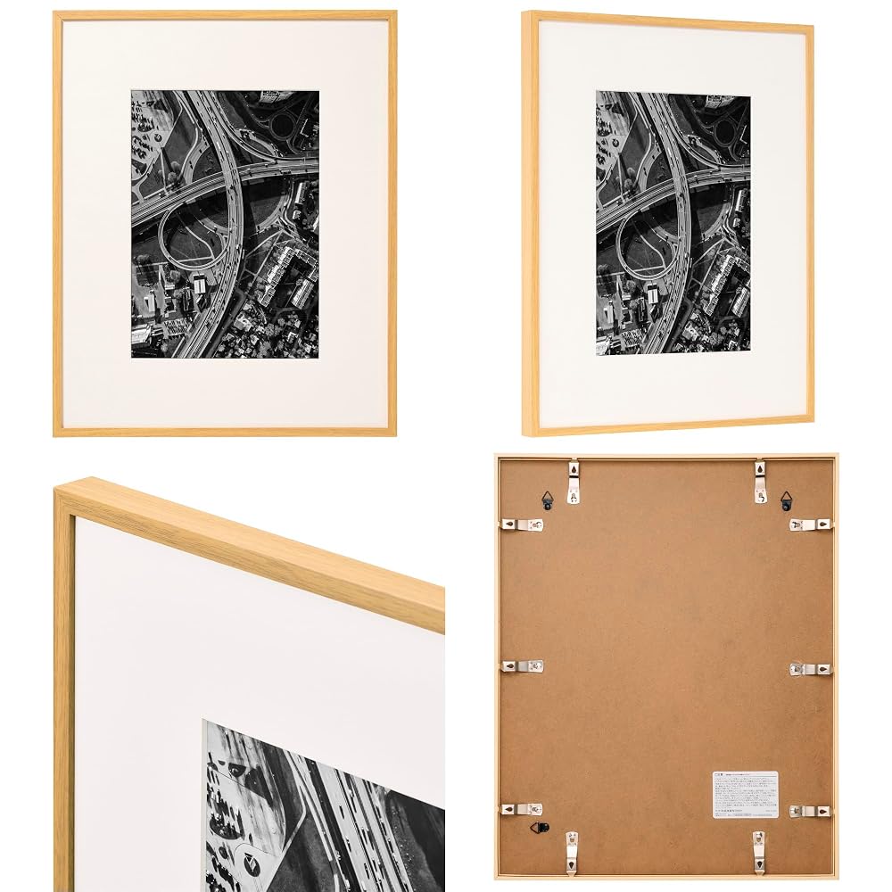 HAKUBA ZERO Frame GA-01 A4 size Natural. Features an acrylic front panel. Lightweight resin