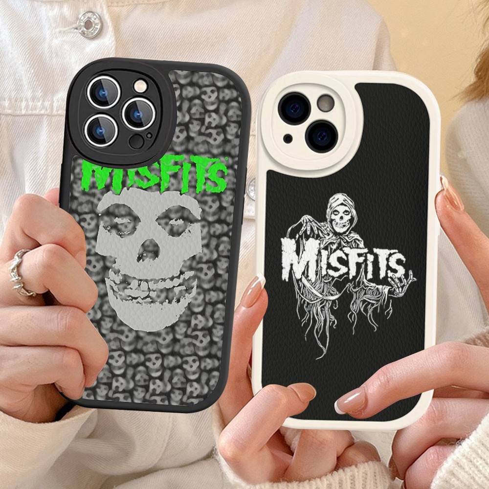The Misfits For IPhone 16 15 14 13 12 11 Pro Max Plus Shockproof Leather Soft Phone Cover