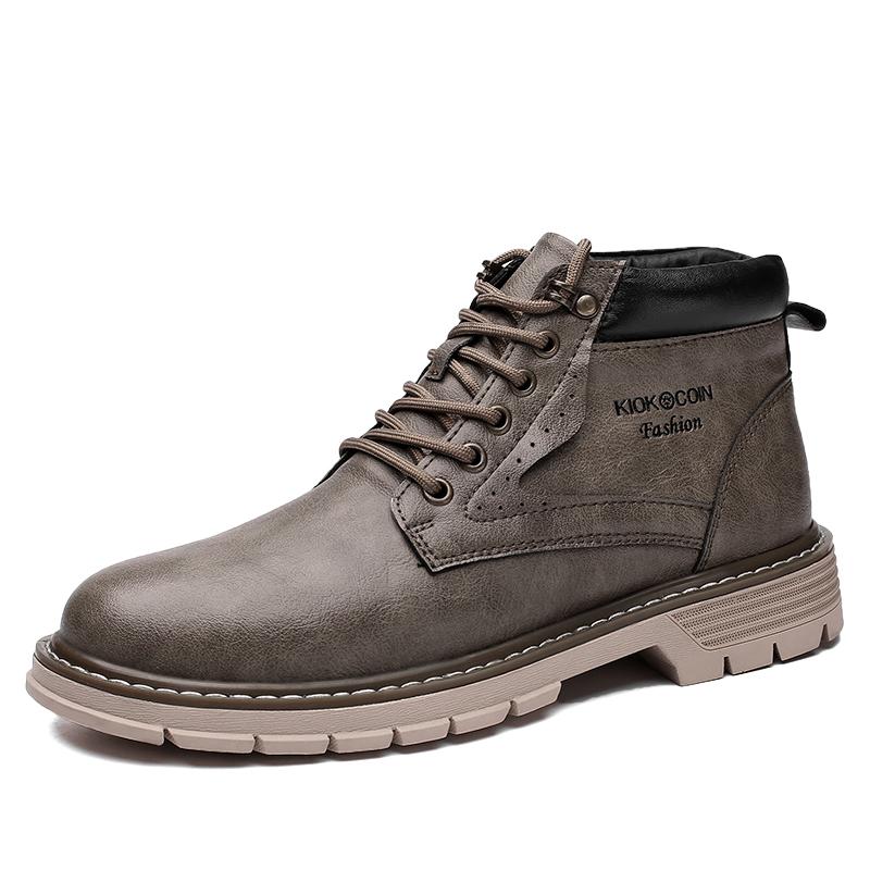 Spring Autumn Classic Outdoor Men Boots Non Slip Comfortable Big Size Men'S Shoes Casual Leather Basic Boots Brand Fashion Shoe