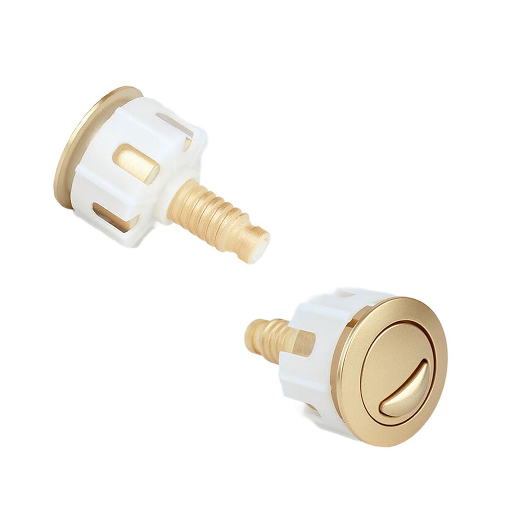 2Pcs Toilet Flush Button Round Head Dual Push Button Replacement Upgrades for Cistern Tank Water Saving Accessory