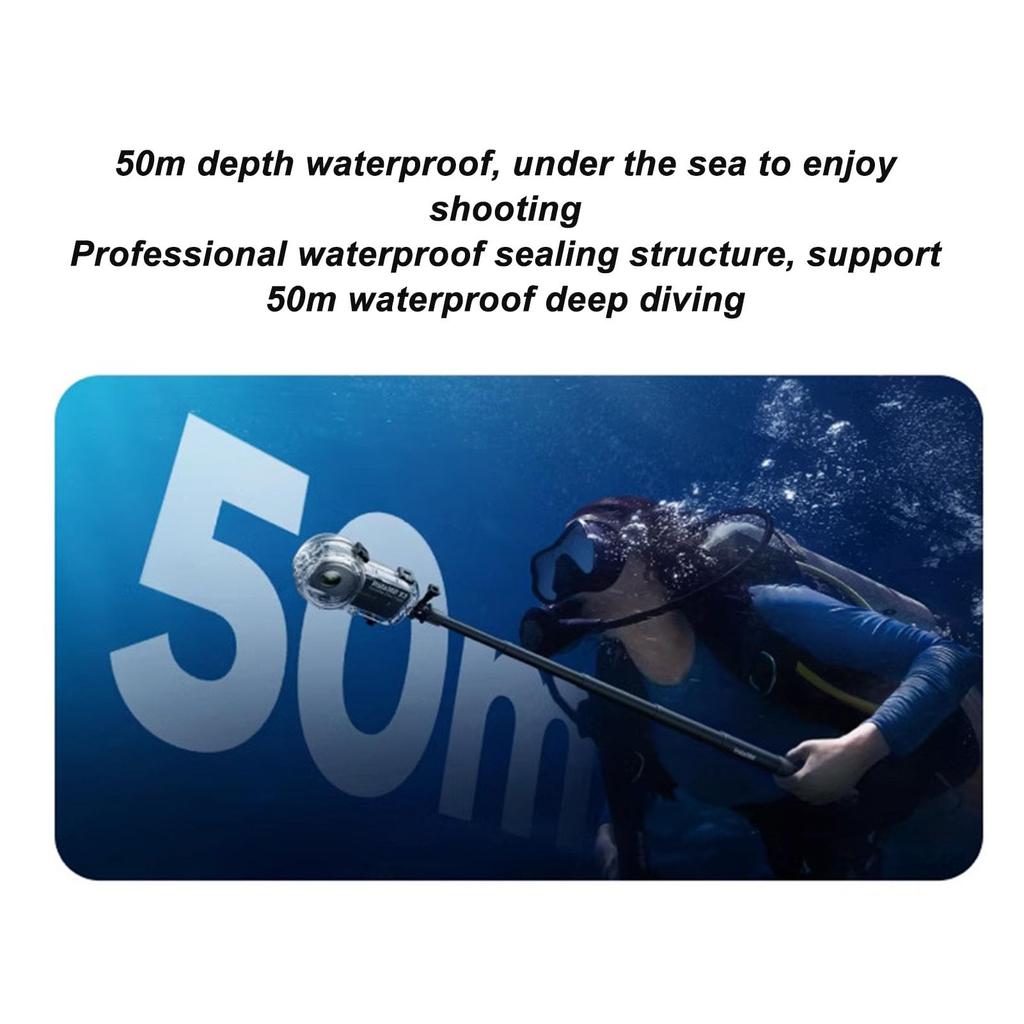 Waterproof Case for Action Camera Dive Case with 164ft Water Protective Waterproof Housing Case for X3 X3, Bracket, Resistant, Scratch-Proof