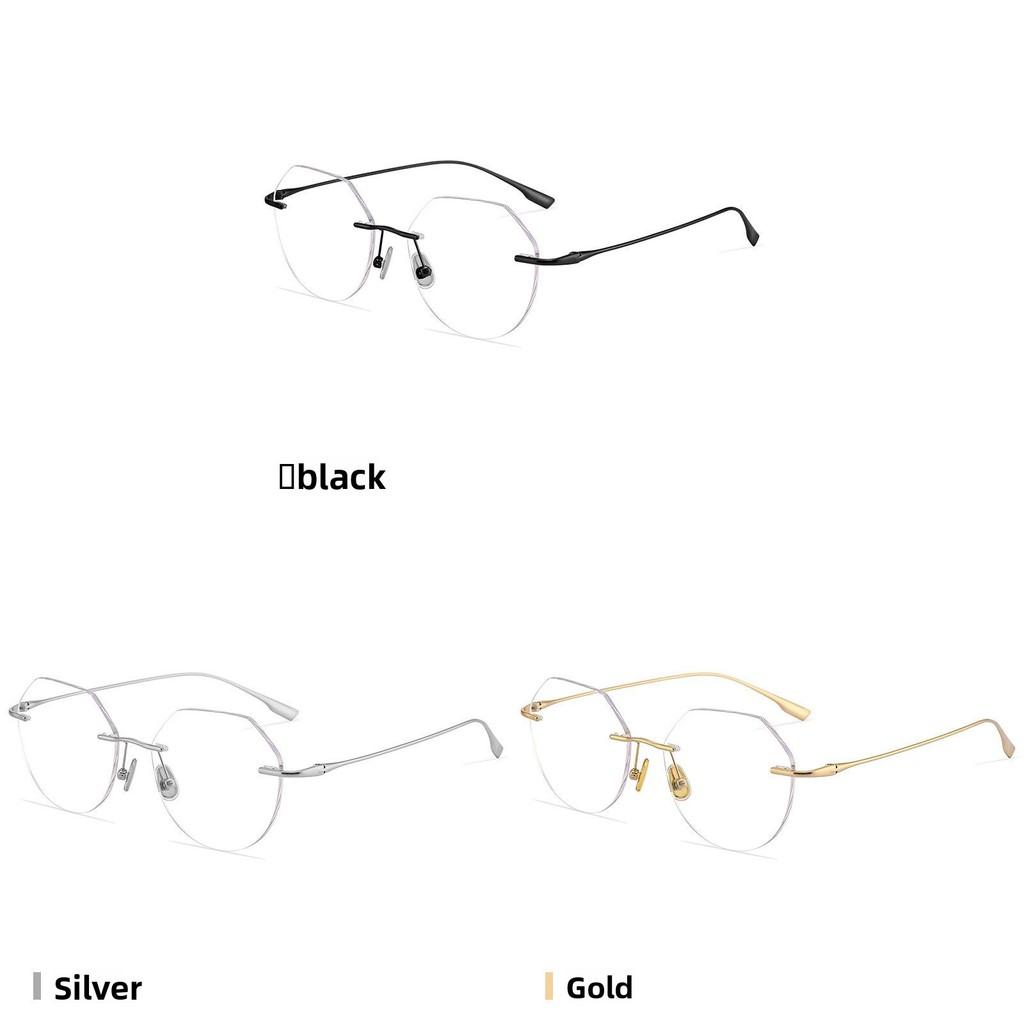 Minimalist Unisex Frameless Glasses With Blue Light Blocking For Office And Daily Use