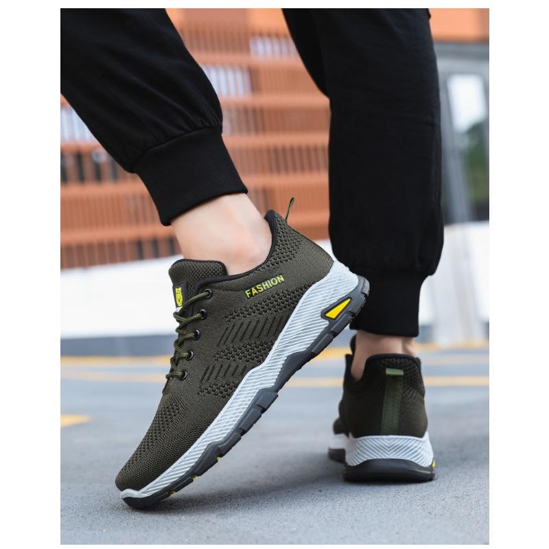Prodyšná tkaná běžecká obuv, síťovaná obuv, pánská obuv pro volný čas, pánská tenká sportovní obuv