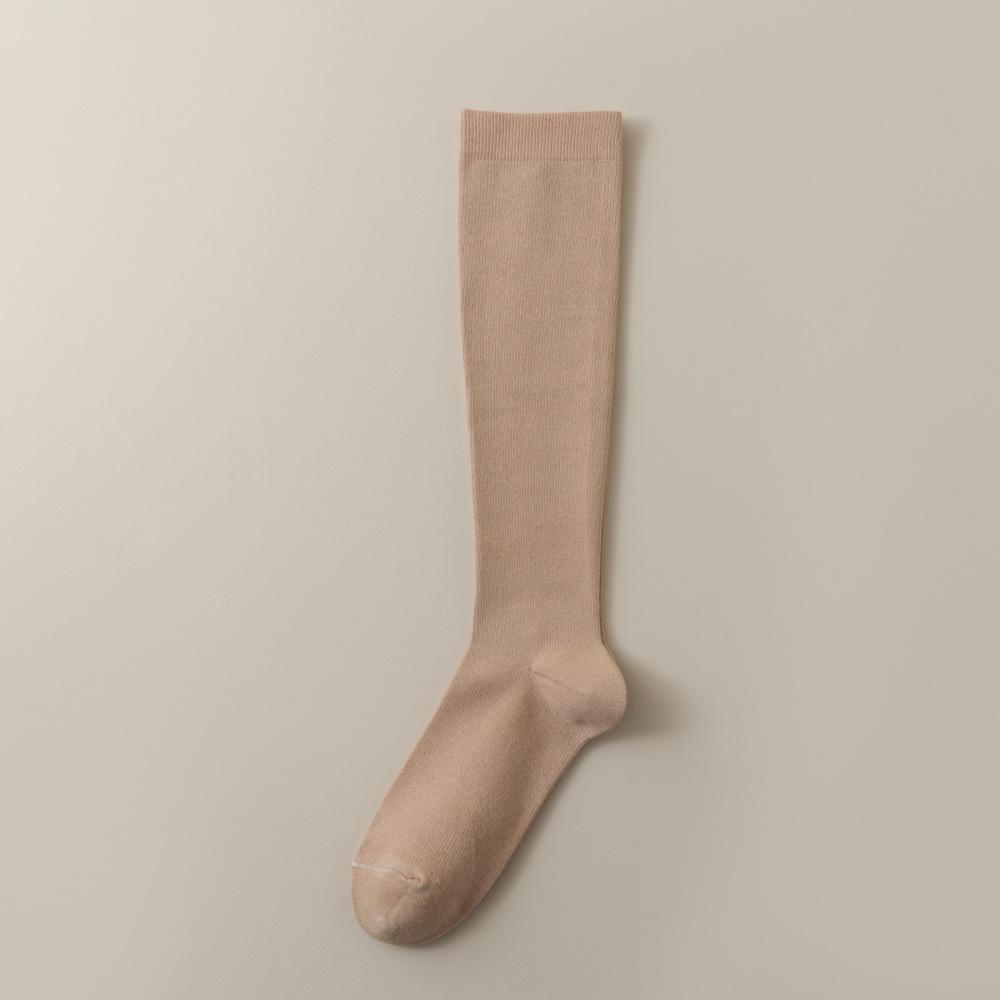 Pressure Slimming Leg Calf Socks for Women, Spring and Autumn, Long Thigh-high Black Mid-calf Socks