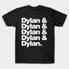 Men Black Print T-shirt Dylan Greatest Rapper Of All Time No-Cut Transfer Paper Print Cotton Tshirt