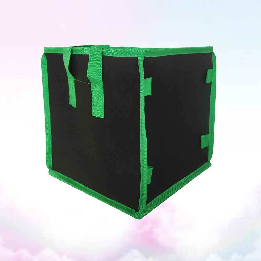 

Nonwoven Planting Bag Square Breathable Waterproof Tough Root Growth Soil Ball Carrier 4 Gallon 25x25x25cm Suitable for Plant 25X25X25CM