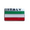 TK.Felly Aluminum Plate Italy Emblem Sticker Flag Car Decoration Flag Waterproof Set of 4