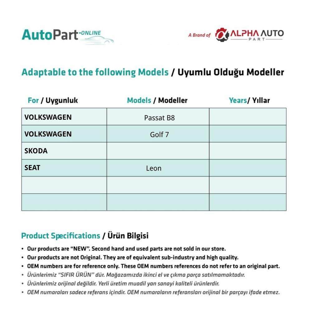 Fensteröffnungstaste-LINKS-2 für Volkswagen Passat B8, Golf 7, Skoda, Seat Leon