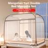 Mongolian Yurt Double Bed Mosquito Net Bedding Baby - Safe Anti - Fall, Thickened Mesh & Frame, Multi - Size