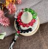 Tasbih Cristal 33 Perles Couleurs Palestine, Bracelet de Prière Musulman Rouge Vert Blanc Noir, 3 Longueurs pour la Prière & la Mode