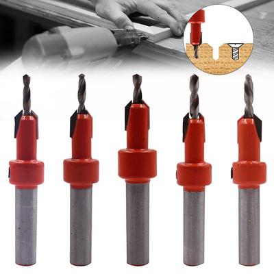 Convenient DIY 8mm Shank Countersink Drills Drill Bit Countersunk Drill Woodworking Tool