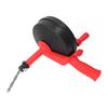 Drain Auger Manganese Steel Spring Multipurpose Plumbing Pipe Unblocker Clog Remover for Kitchen Bathroom Red 5m