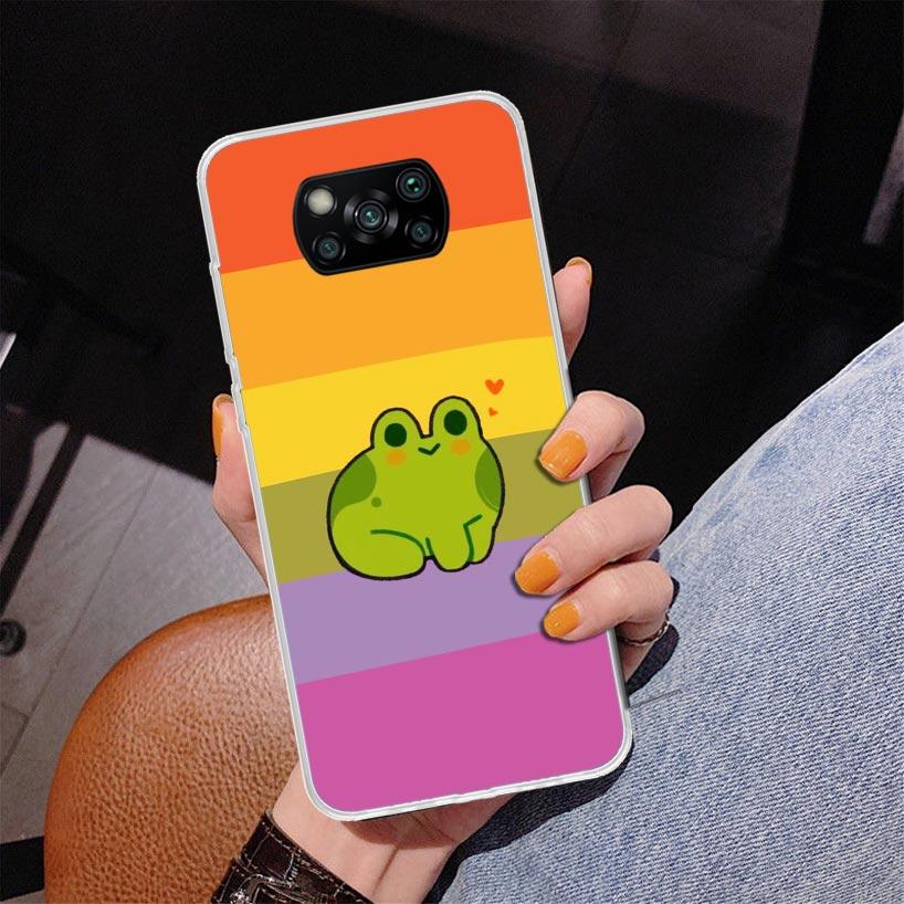 Cottagecore Frog Mushroom Kawaii Phone Case For Xiaomi Poco X7 X6 X5 Pro F7 Ultra Redmi 15C 15 13C 13 12C 12 10 10A 10C 9 9A 9C