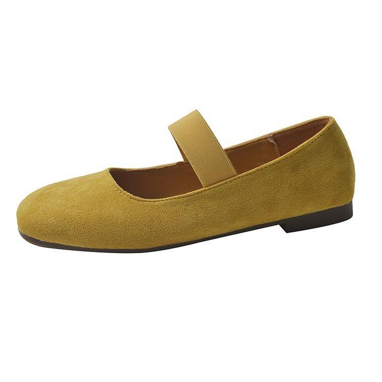 Flat-bottomed retro small red single shoes fairy shoes 2025 new summer ballet shoes with skirt Mary Jane shoes
