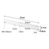 Yamazaki Tweezers and Wood Screws Rack for W67 X X Wall Wall Visible 3744 (Yamazaki) [Drywall Included] Wall-pushing Drywall, White, D4.8 H6.1cm,