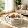 Folding Pet Camping Bed Removable Cat Hammock Comfortable Cat Elevated Bed  Outdoor