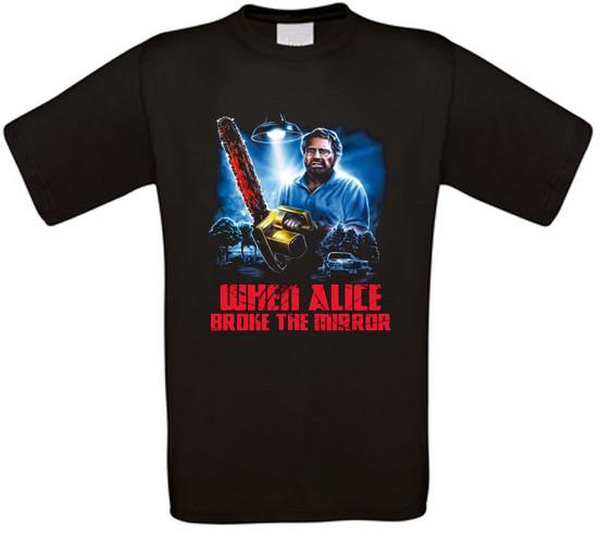 When Alice broke the mirror Touch of Death Fulci Horror T-Shirt All Sizes XL