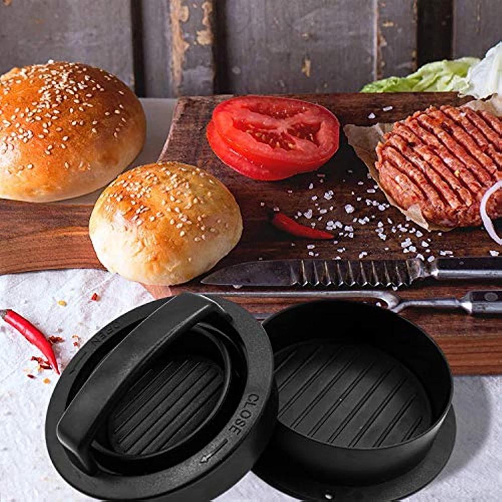 Burger Mold Hamburger Press Patty Maker Different Size Patty Molds Stuffed Burgers Press Sliders with Wax Papers