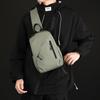 Sleek Black Sling Bag Men's Waterproof Crossbody Chest Bag for Casual Travel & Daily Use