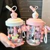 Anti Drop Dust Cap Water Bottle Heat-resistant Handheld Drinking Cup Cartoon High-capacity Tea Kettle Children