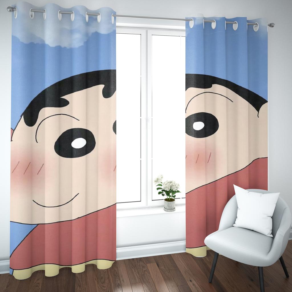 Cartoon Crayon Shin-chan Curtain Home Printing Curtains Living Room Children Bedroom Style Decoration Window Blackout
