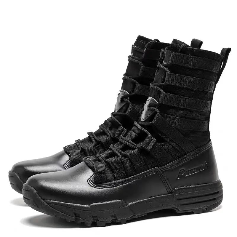 

New high-top desert boots, men s outdoor boots, sports shoes, camping, hiking and mountain climbing boots 43 чорний