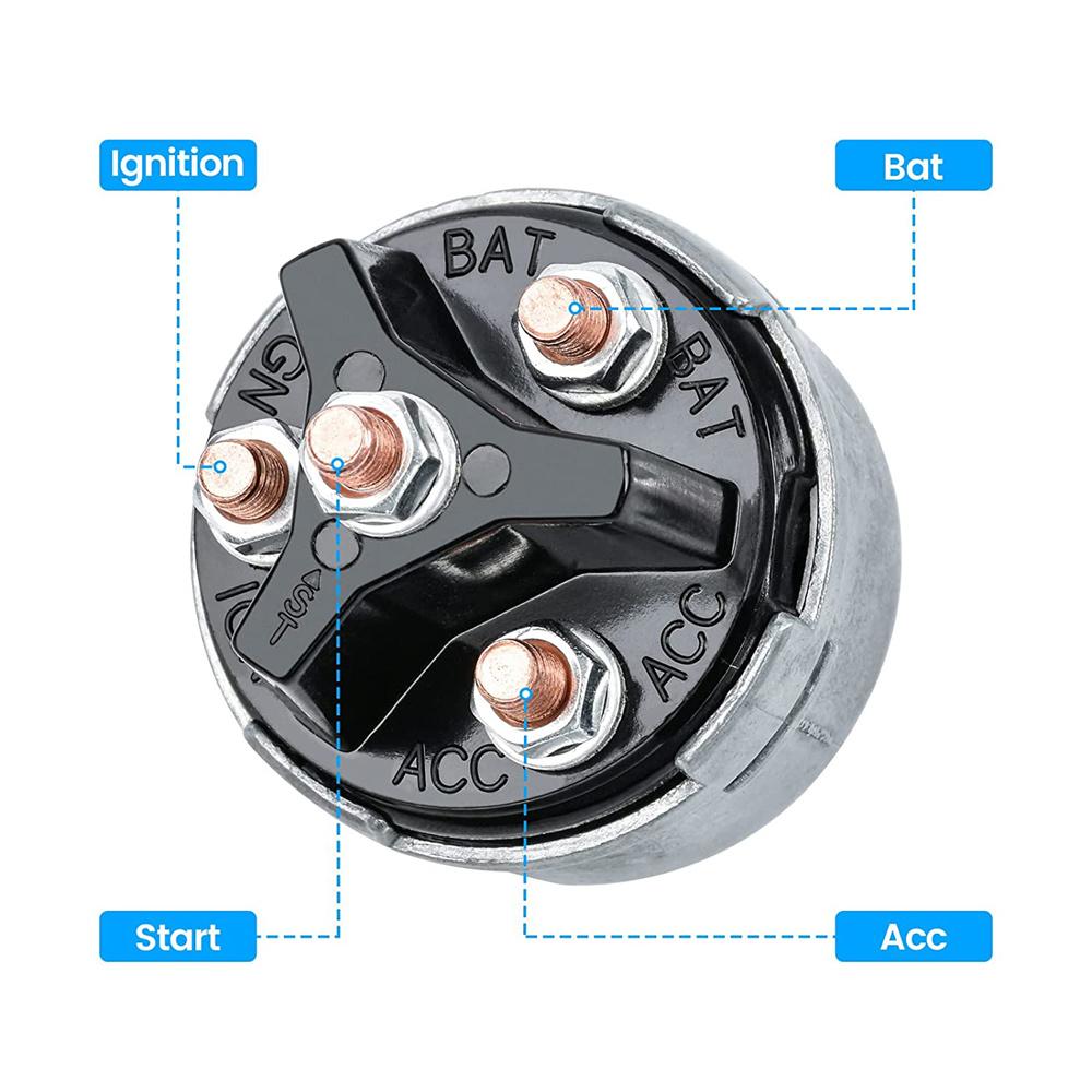 Contact universal motor 12V 2 chei 4 poziții Pornit Oprit Pornire ACC