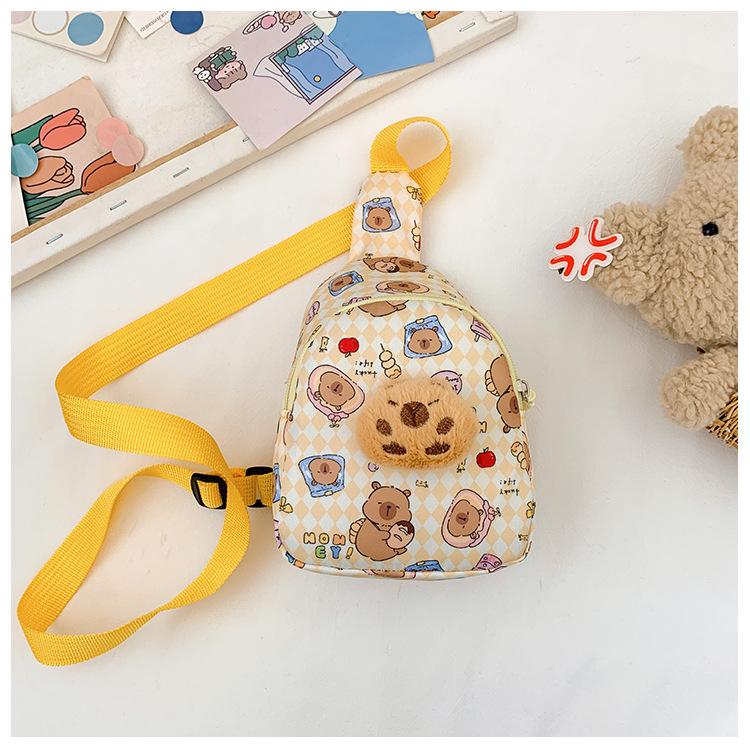 School bag Kapibara children's bag breast bag diagonal child baby mini lightweight