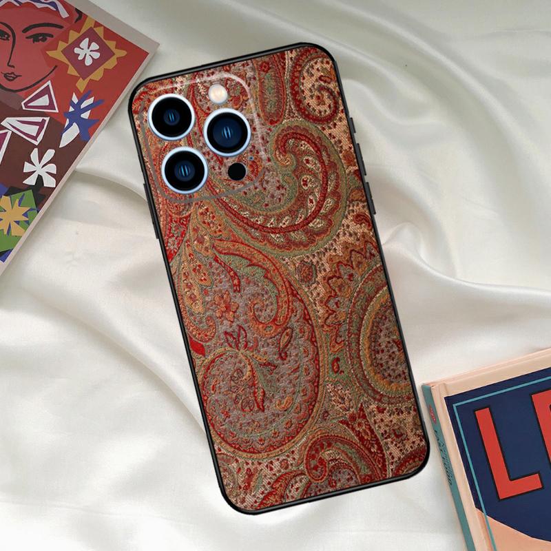 Paisley Pattern Phone Case For iPhone 16 15 14 13 12 11 17 Pro Max 15 16 Plus 12 Mini 16e 17 Air Funda Cover