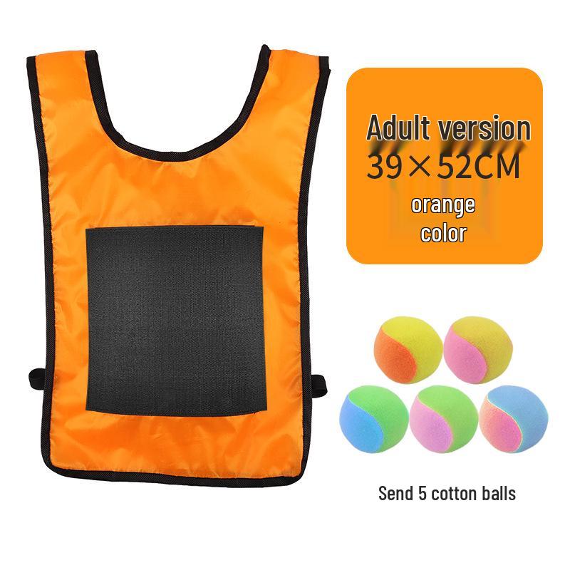 Children's Sticky Ball Dodgeball Vest for Outdoor Parent-Child Games