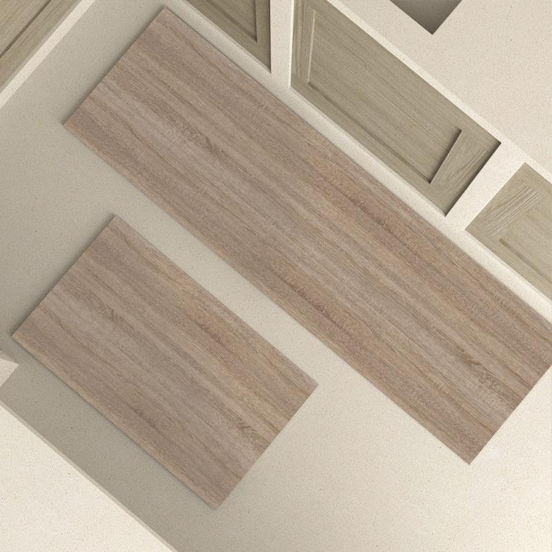Kitchen Floor Mat Imitation Wood Grain PVC Non-slip Oil-proof Easy Clean Rug Freely Cut Area Mats Durable Waterproof 1pc 50x80cm