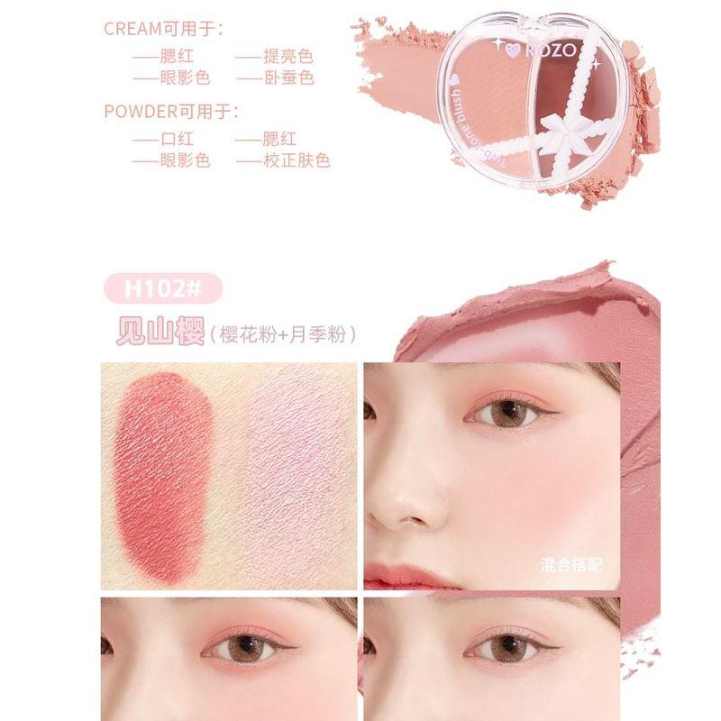 ROZO - Two-Tone Multi-Use Cream Blush - 3 Types