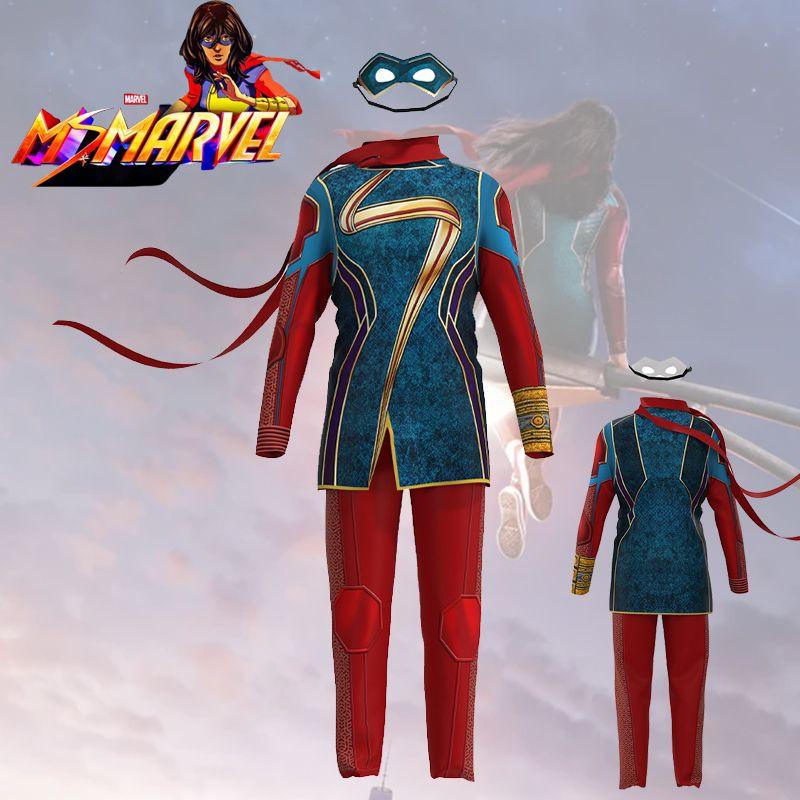 Ms. Marvel Kamala Khan Role Play Costume For Kids And Adults Perfect For Halloween And Comic Con