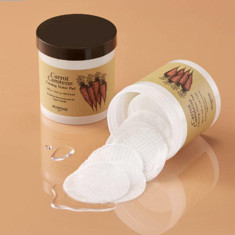 Skinfood Carrot Carotene Calming Water Toner Pads 60 Pads