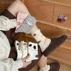 {YY28} Sweet Cute 3D Animal Ears Pig Dog Hosiery Winter Warm Harajuku Cartoon Socks Fashion Home Floor Sock