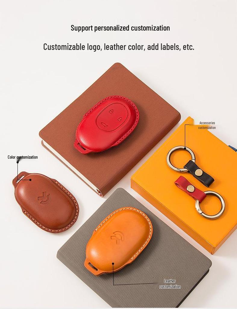 Cowhide Protective Key Case for NIO ES6, ES8, EC6, ET5, ET7, ES7/EC7 Models.