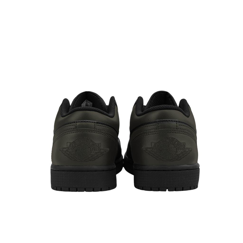 Jordan Air Jordan 1 Cushioning, Wear Resistant Low top Vintage Basketball Shoes Men's Army Green 553558-093(Team695-)