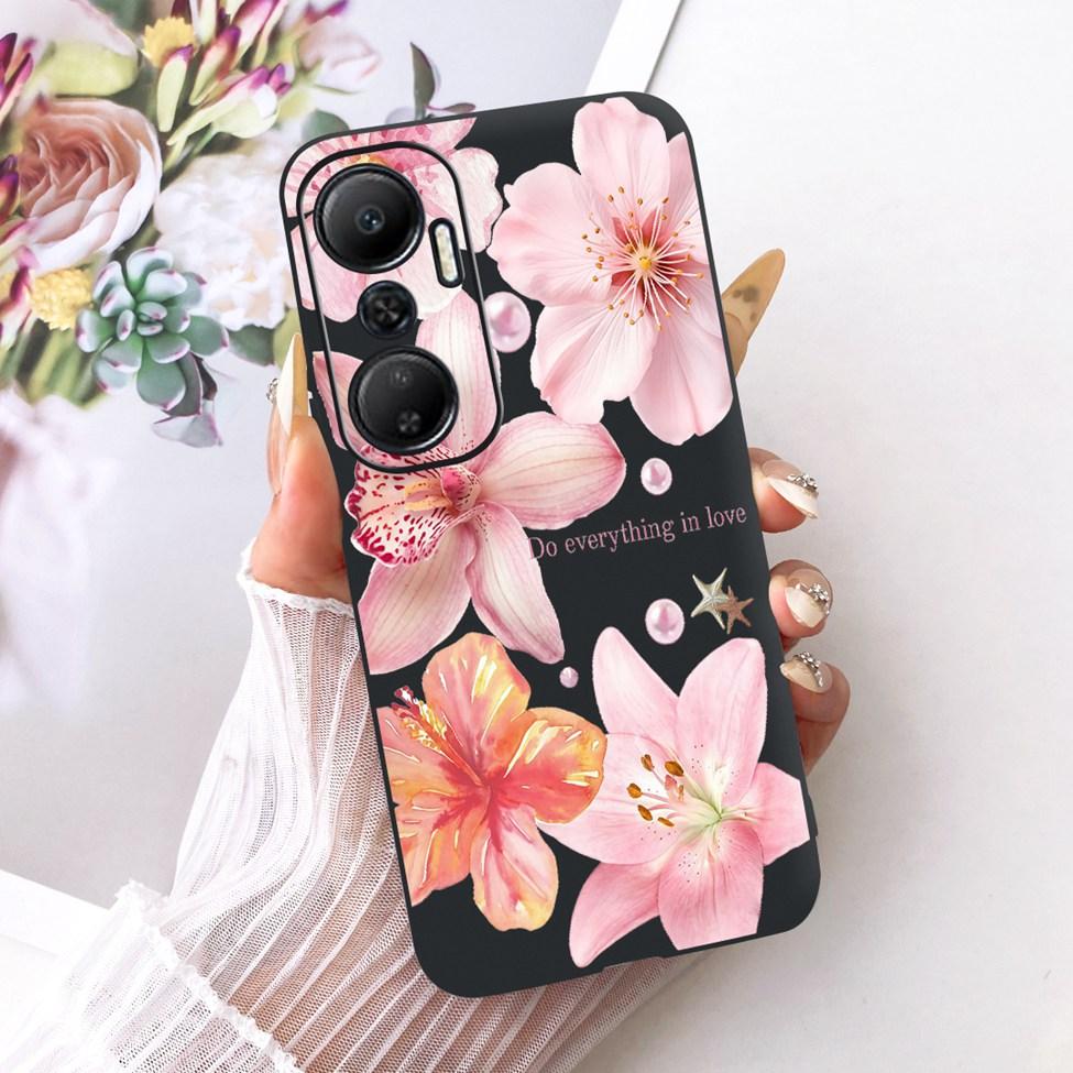 Case For Infinix Hot 20 4G Cover Cute Cat Fashion Butterfly Painted Casing For Infinix X6826 X6826B X6826C