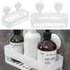 Suction Cup Shampoo Organizer Plastic Corner Storage Rack Shower Rack Storage Wall Basket Bathroom Supplies