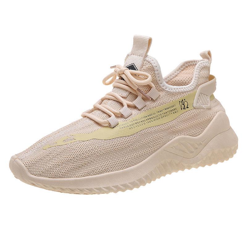 Chaussures pour hommes Chaussures de sport décontractées Chaussures simples coréennes Chaussures de course pour hommes Chaussures de voyage en tissu à semelle souple Baskets respirantes pour hommes