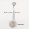 1pcs No-Drill Magnetic Curtain Brackets with Rhinestone Flower - Metal Window Hooks, Magnetic Closure Suitable for Blinds & Drapes for Home