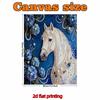 Perlweißes Pferd und Schmetterling DIY Diamantmalerei Kits 15,7x19,6 Zoll Edelstein-Kunst Diamantmalerei Kits Ohne Rahmen für Erwachsene Geschenkidee Hauswanddekoration