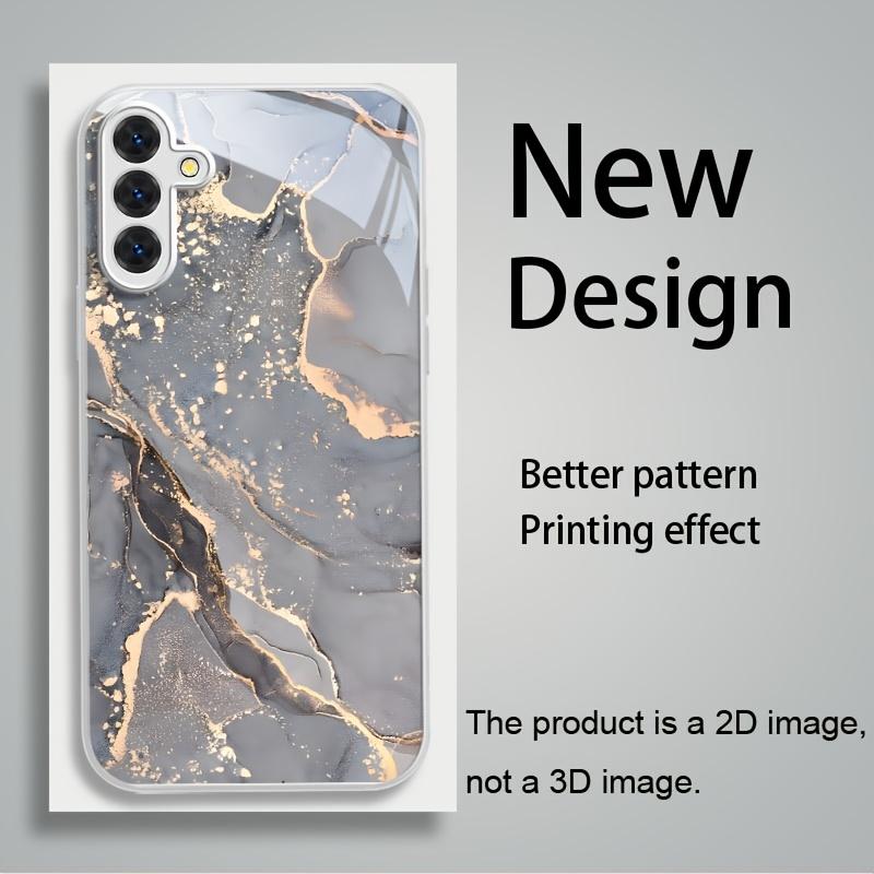 Texture-flowing gold-gray Electroplating glass Phone Case for Samsung GalaxyS26 S25 S24 S23 S22 S20FE Ultra Plus anti drop Cover