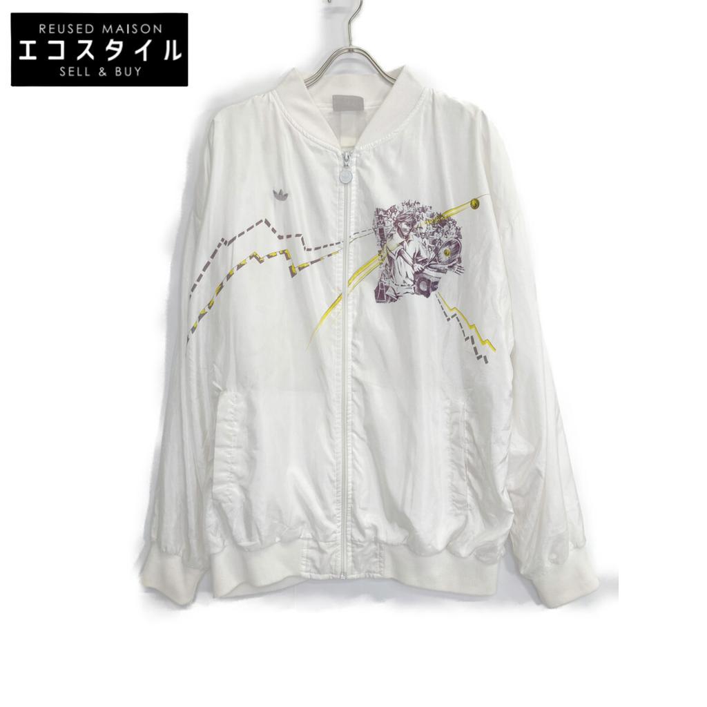Adidas 80S STEFAN EDBERG SATIN JACKET Jacket whiteUsed