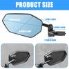 Bicycles 360 Degree Rotatable Handlebars Rearview Reflector Safety Mirror Adjustable Handlebar Bikes Rear View Mirror